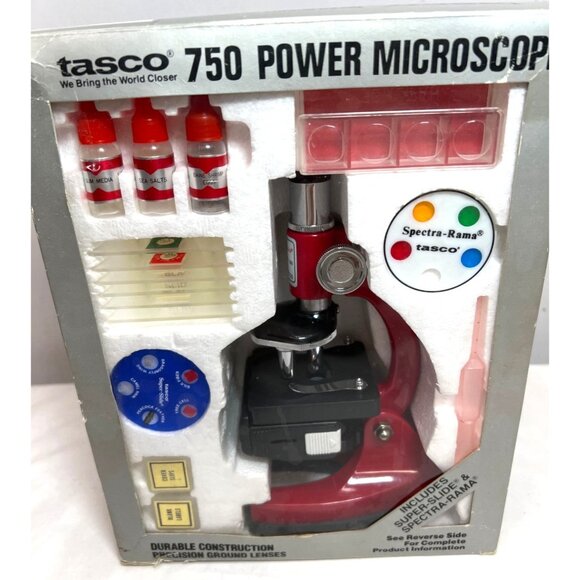 Tasco 750 Power Microscope With Durable Construction & Precision Ground Lenses I - Picture 3 of 7